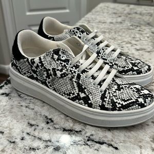 TopShop snake skin print sneakers from Nordstrom size 40
